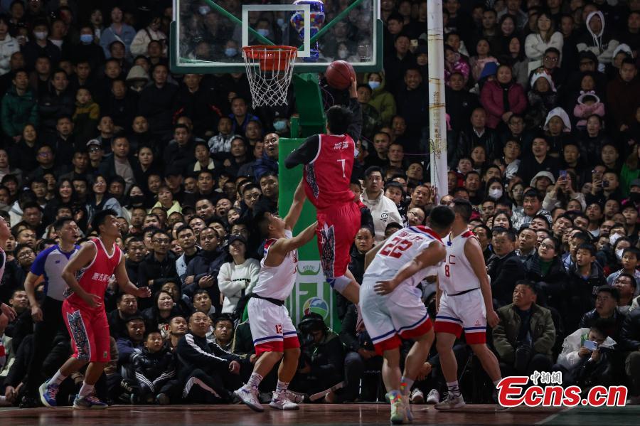 Finais de basquete rural ganham popularidade em Guizhou