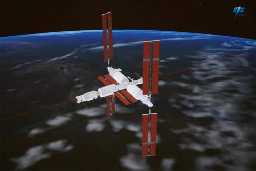 Espaçonave de carga Tianzhou-6 da China acopla à combinação de estação espacial