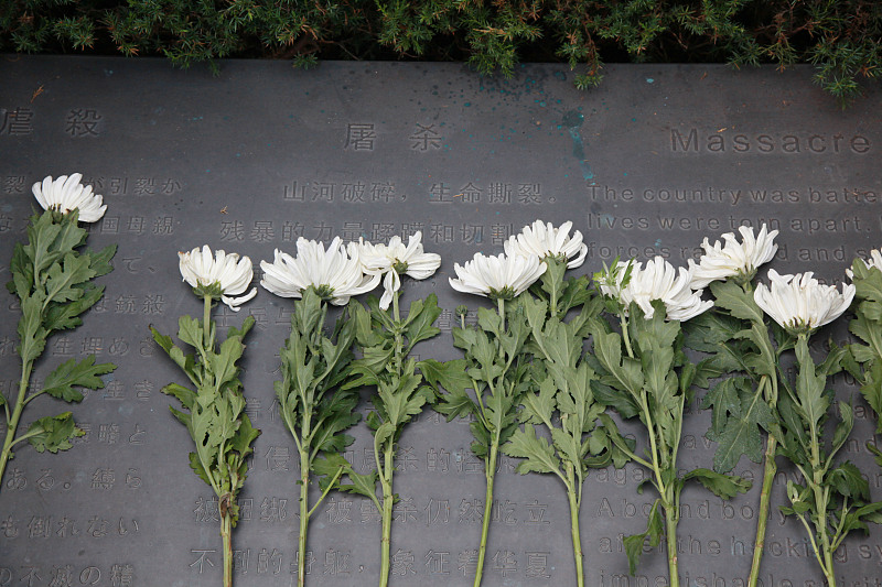 Chineses homenageiam vítimas do Massacre de Nanjing na véspera do 78º aniversário da rendição incondicional do Japão