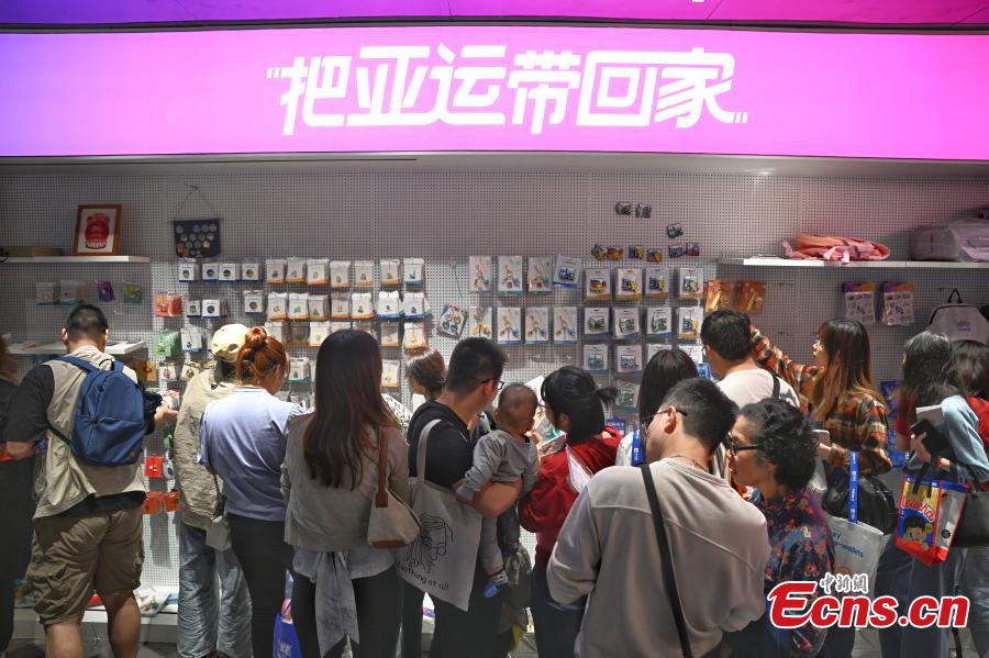 Boom de vendas das lembranças dos Jogos Asiáticos ocorre em Hangzhou