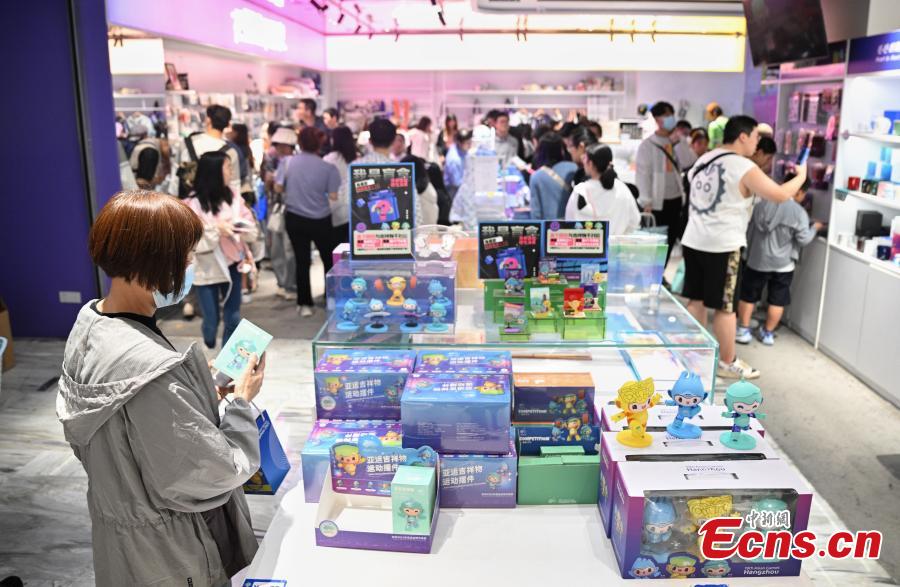 Boom de vendas das lembranças dos Jogos Asiáticos ocorre em Hangzhou