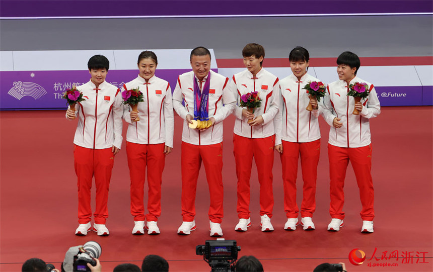 Equipe feminina de tênis de mesa da China conquista quinto título consecutivo nos Jogos Asiáticos