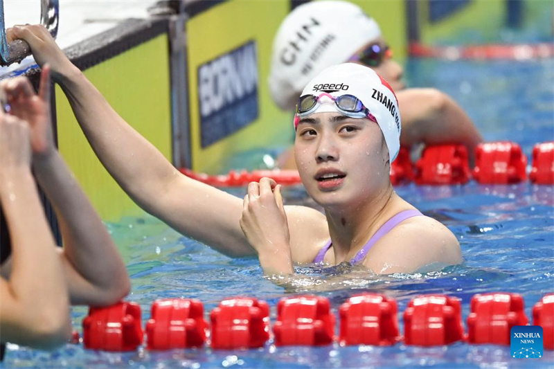 Nadadora campeã olímpica Zhang Yufei conquista 6º ouro em Jogos Asiáticos de Hangzhou