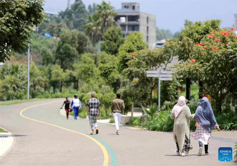 Projeto de desenvolvimento verde de Ribeirinho apoiado pela China melhora o ambiente de vida em Adis Abeba