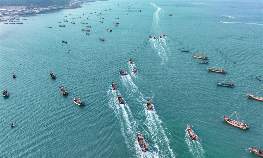 Festival Cultural da Colheita de Pepino do Mar de 2023 foi realizado na ilha Guanglu, no nordeste da China