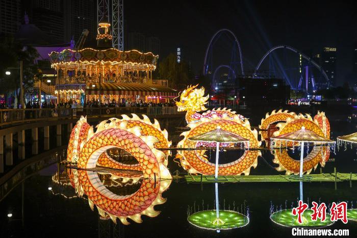 Festa das Lanternas do Ano do Dragão de Wuhan é inaugurada