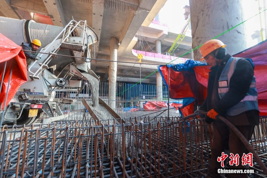 Construção da Estação Ferroviária do Subcentro de Beijing está em andamento