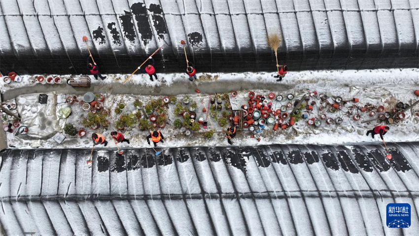 China encara de forma positiva o frio e a neve