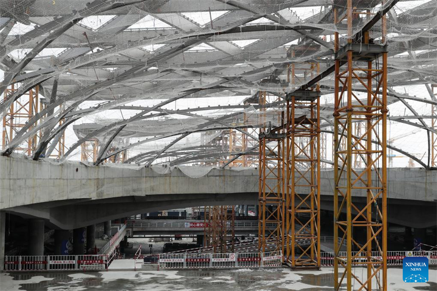 Estação Ferroviária do Subcentro de Beijing está em andamento