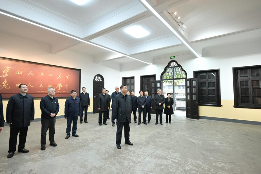 Xi Jinping inspeciona Changsha, na província central chinesa de Hunan