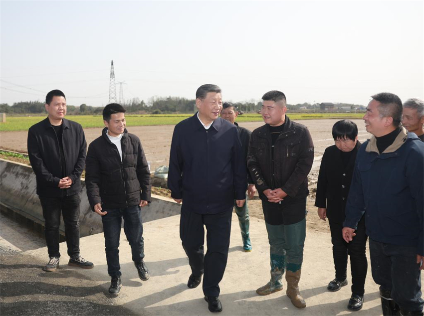 Xi Jinping inspeciona trabalho de agricultura da primavera