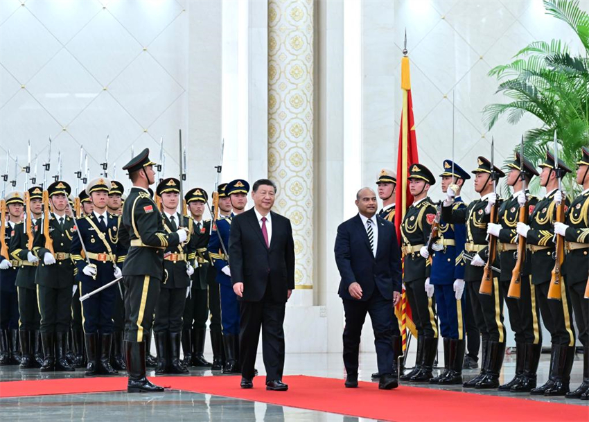 Presidentes chinês e nauruano realizam conversas