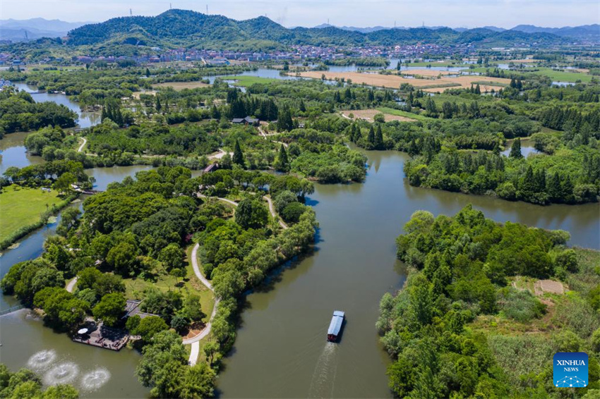 Parque nacional de zonas úmidas de Zhejiang realiza esforços para melhorar ambiente ecológico