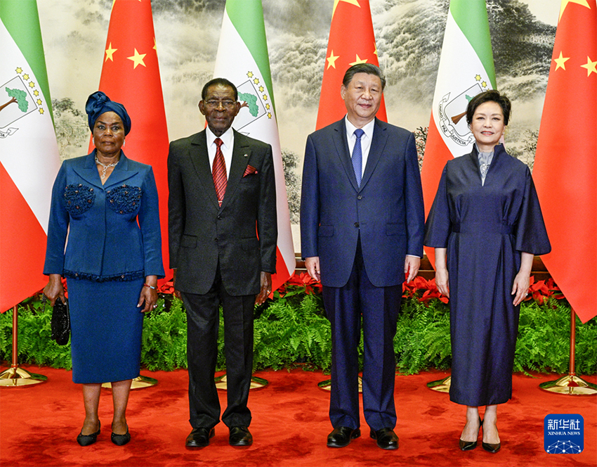 Presidentes da China e da Guiné Equatorial conversam e elevam laços