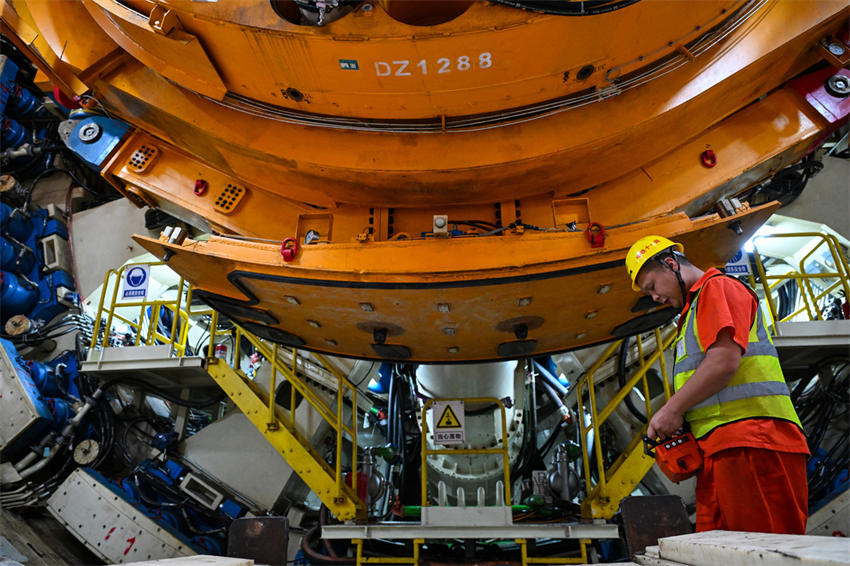 Máquina de tunelamento de escudo lançada na província de Guangdong