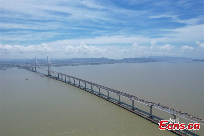 Guangdong: Ponte Marítima de Huangmao é totalmente conectada