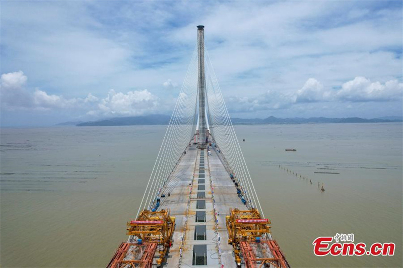 Guangdong: Ponte Marítima de Huangmao é totalmente conectada