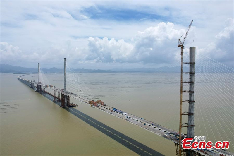 Guangdong: Ponte Marítima de Huangmao é totalmente conectada