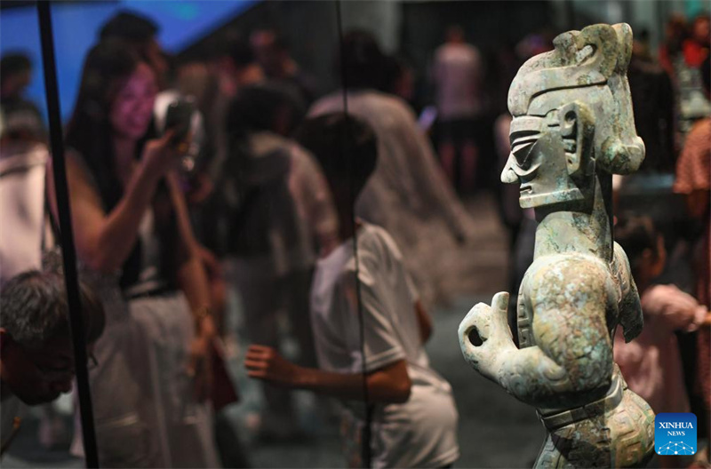 Exposição sobre a antiga civilização Shu é realizada em Beijing