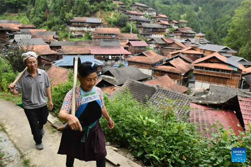 Aldeia do grupo étnico Miao na China promove revitalização rural para maior desenvolvimento