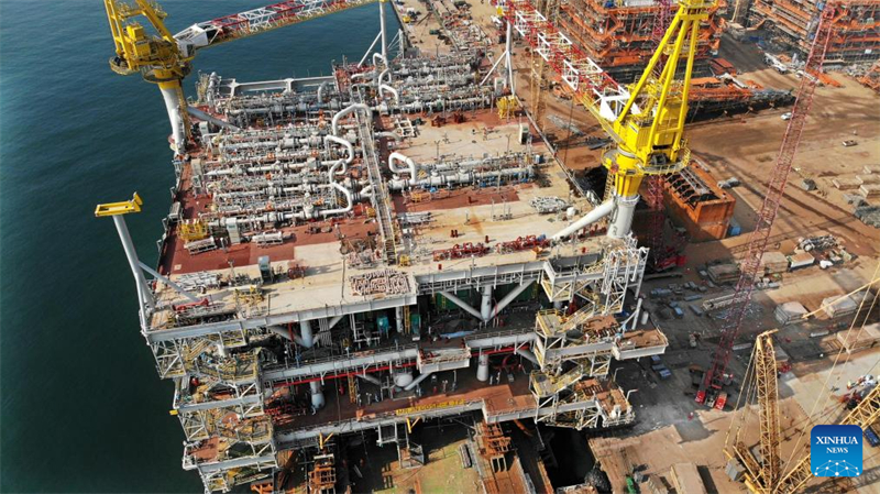 Maior plataforma internacional de petróleo e gás offshore construída pela China foi concluída e entregue