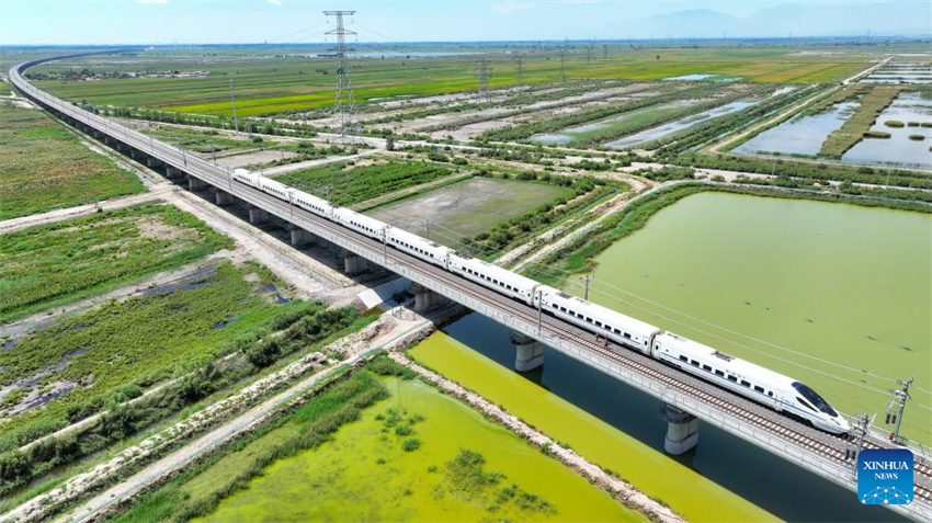 Exercício de simulação contra falhas realizado na ferrovia de alta velocidade Baotou-Yinchuan