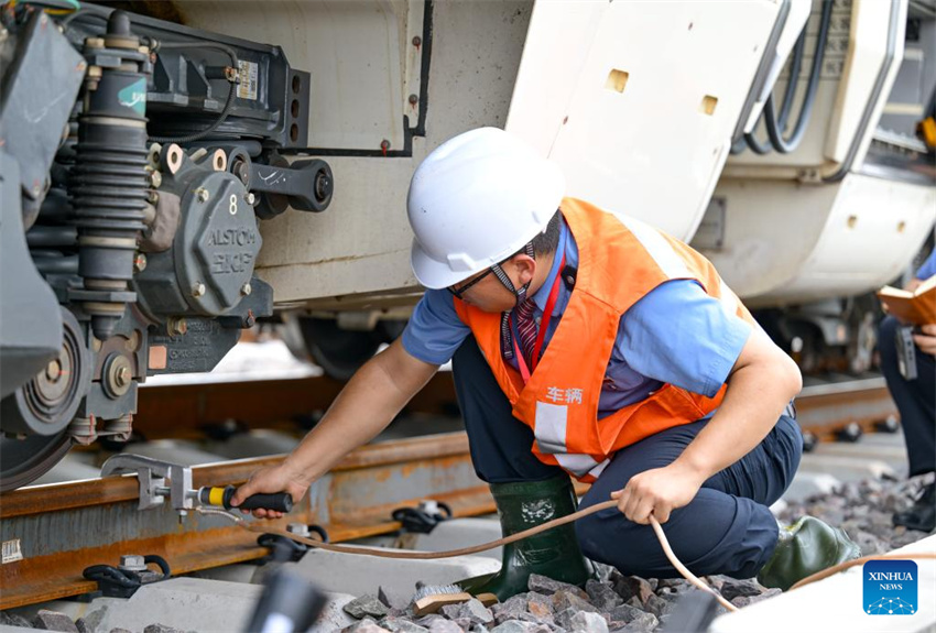 Exercício de simulação contra falhas realizado na ferrovia de alta velocidade Baotou-Yinchuan