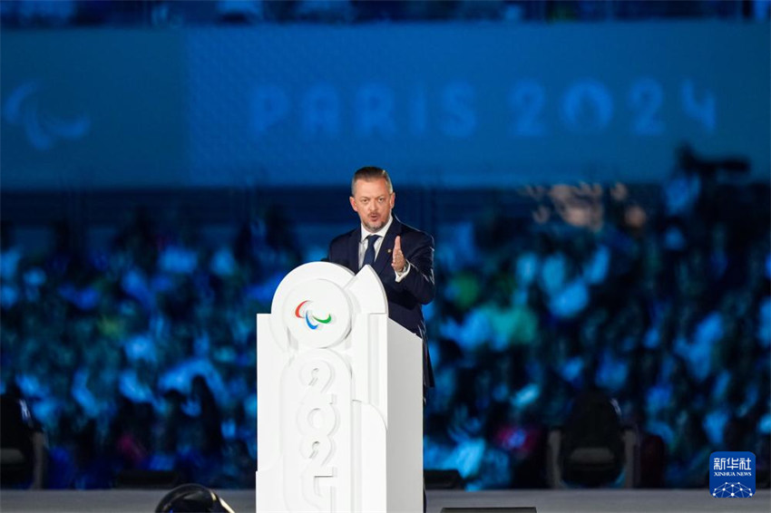 Cerimônia de abertura dos 17º Jogos Paralímpicos de Verão realizada em Paris