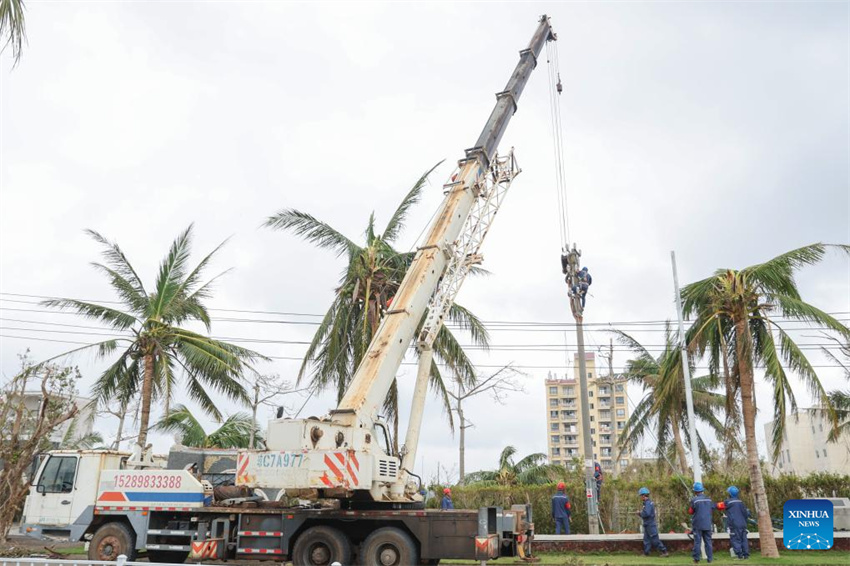 Hainan: restauração de energia em andamento após supertufão Yagi