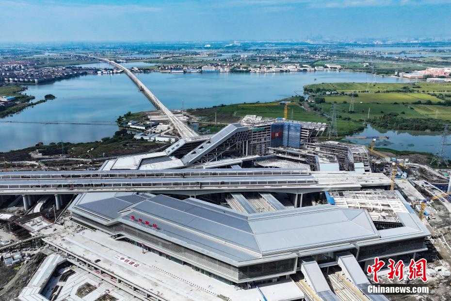 Construção da Estação Ferroviária Sul de Suzhou é acelerada