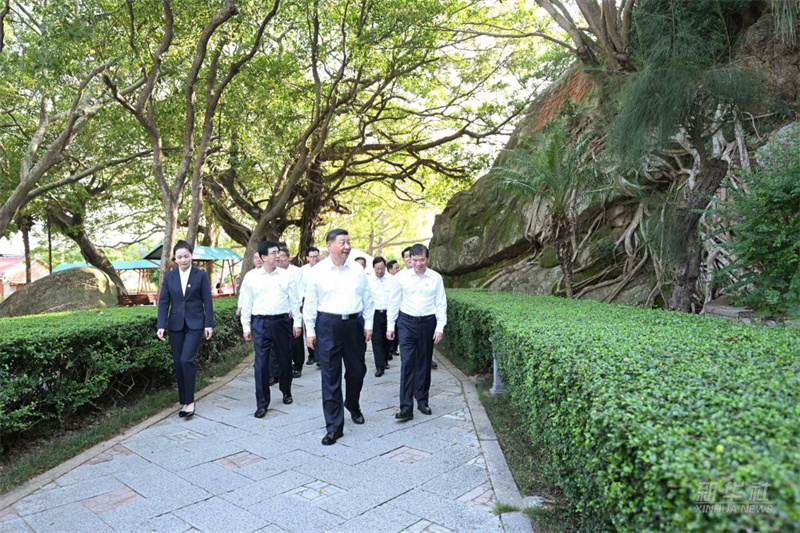 Xi Jinping  inspeciona Zhangzhou em Fujian, leste da China