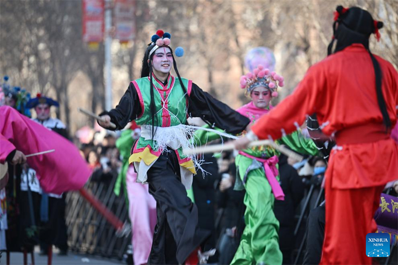 Cerimônia dedicada a deusa Mazu realizada em Tianjin, norte da China
