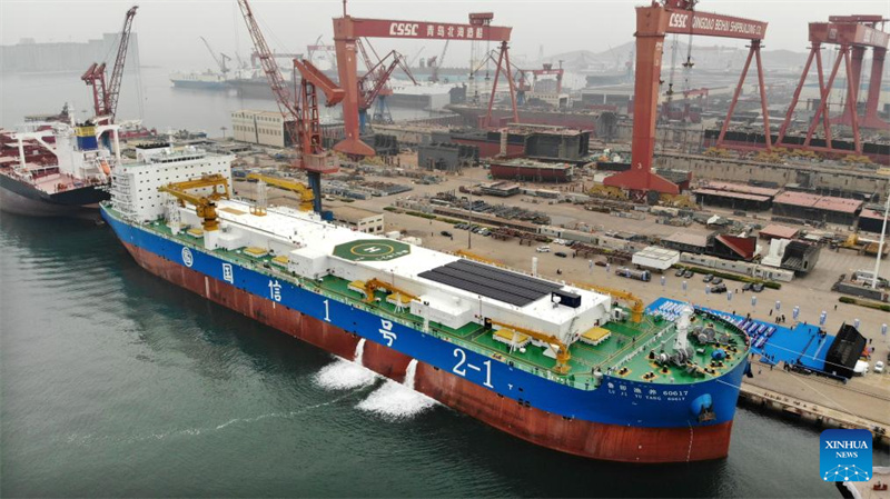 Embarcação inteligente para aquicultura em alto mar comissionada em Qingdao
