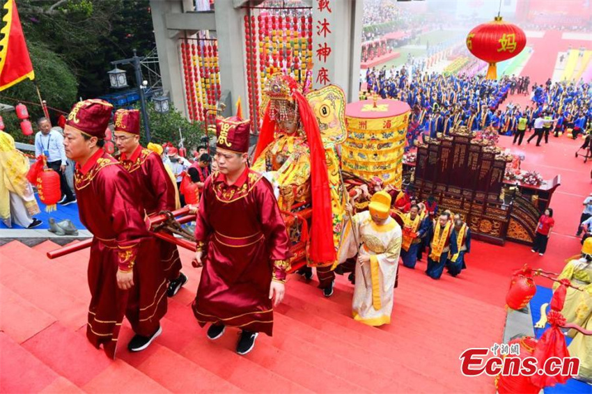 1.065º aniversário da deusa do mar Mazu é comemorado em Fujian