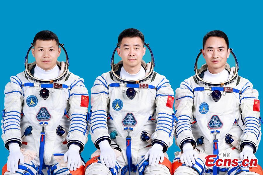 China revela tripulação da Shenzhou-20 para missão da estação espacial