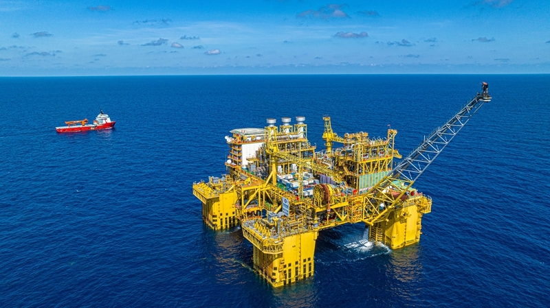Maior campo de gás offshore da China no Mar da China Meridional está em plena operação