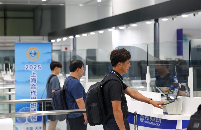 Nova instalação de inspeção de imigração inaugurada no Aeroporto Internacional de Binhai em Tianjin