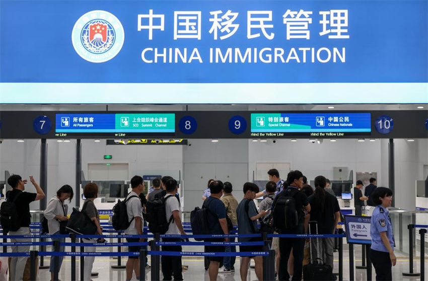 Nova instalação de inspeção de imigração inaugurada no Aeroporto Internacional de Binhai em Tianjin