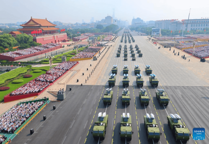 China realiza massivo desfile para marcar 80º aniversário da vitória da Segunda Guerra Mundial