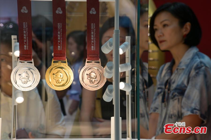 Medalhas da 15ª edição dos Jogos Nacionais da China reveladas em Hong Kong