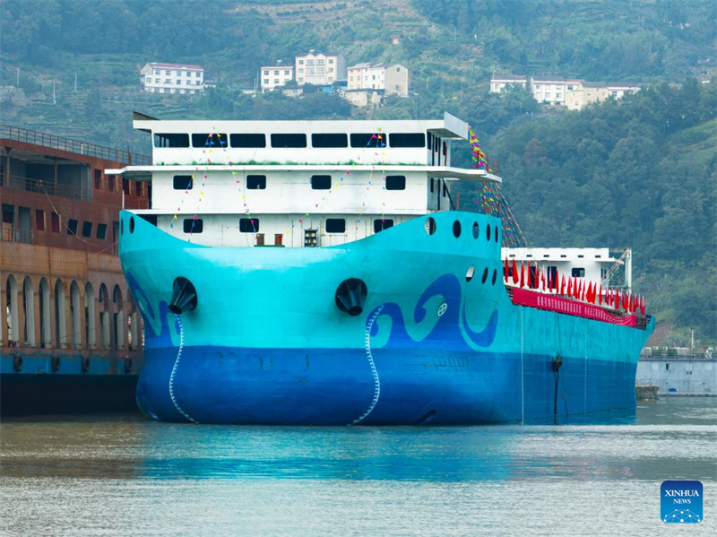 Maior graneleiro totalmente elétrico da China é lançado na China central