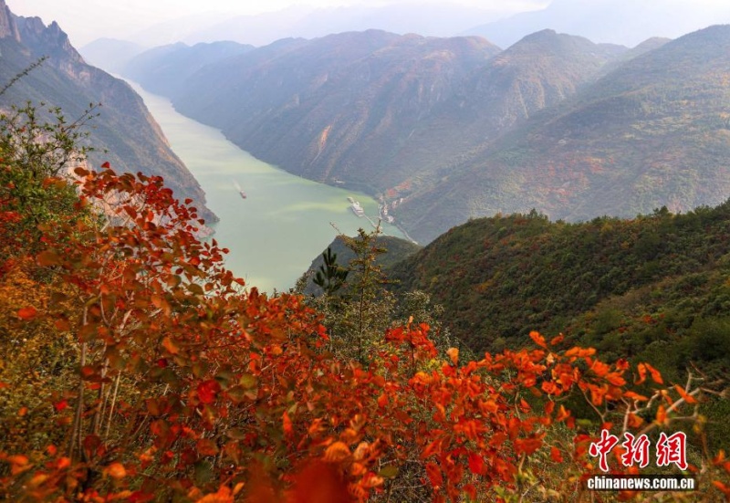 Montanhas rubras nas Três Gargantas: o espetáculo das folhas de Wushan