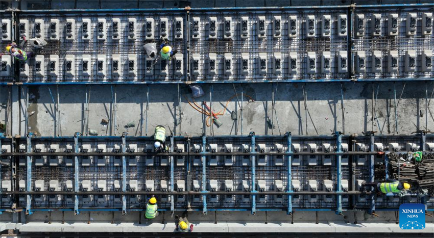 Ferrovia de alta velocidade Chongqing-Kunming está em construção