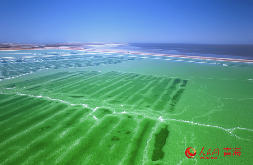 Turismo de inverno registra recorde no lago salgado de Qarhan, noroeste da China