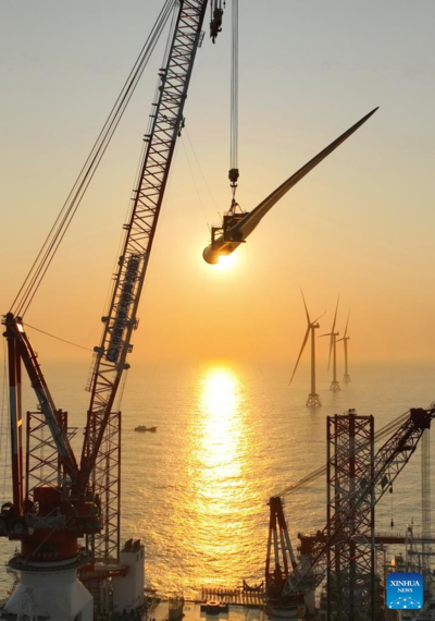 Turbina eólica offshore de 20 megawatts instalada no sudeste da China