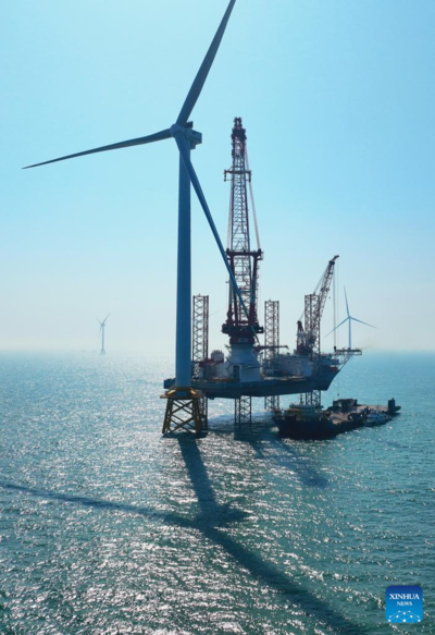 Turbina eólica offshore de 20 megawatts instalada no sudeste da China