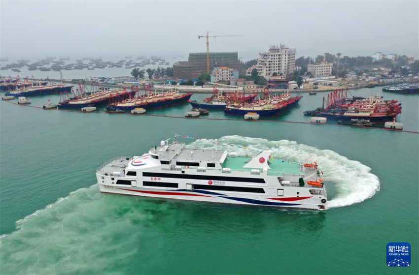 Guangxi: navio de alta velocidade para 1.200 passageiros entra em operação inaugural para o período do Festival da Primavera