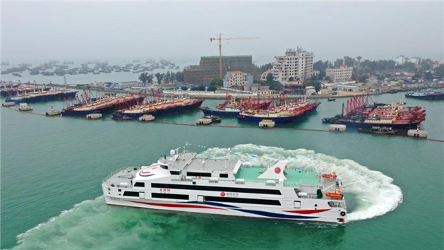 Guangxi: navio de alta velocidade para 1.200 passageiros entra em operação inaugural para o período do Festival da Primavera