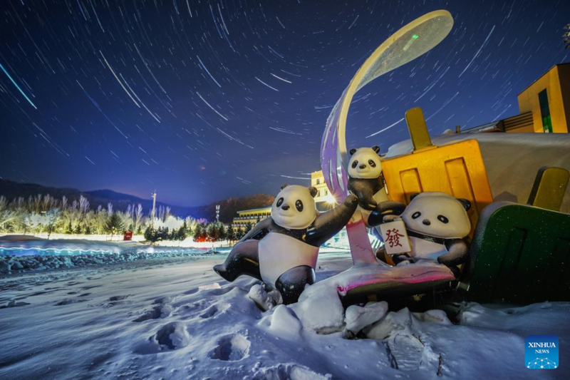 Galeria: vista do céu estrelado sobre Resort de Esqui de Yabuli
