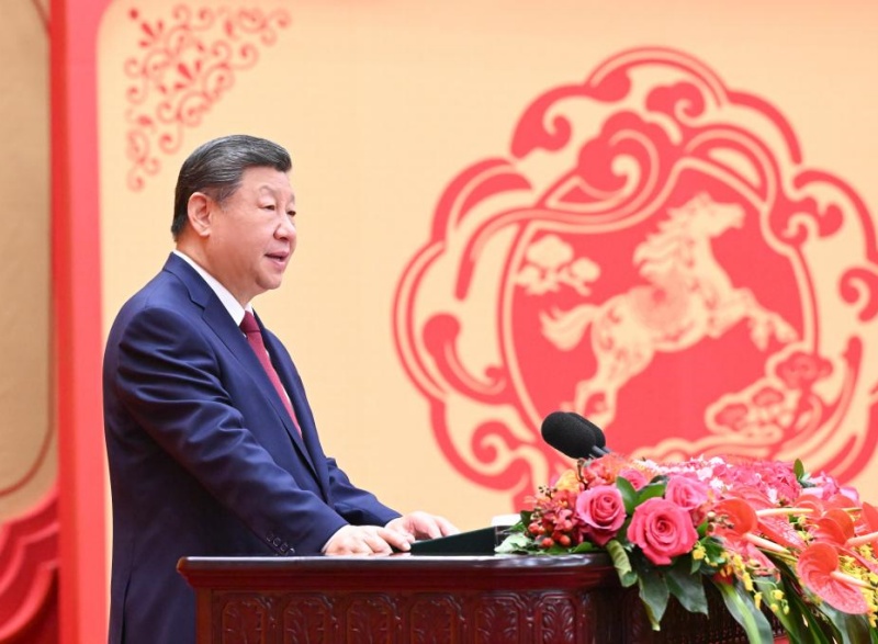 Xi Jinping estende saudações de Ano Novo Chinês para inaugurar o Ano do Cavalo